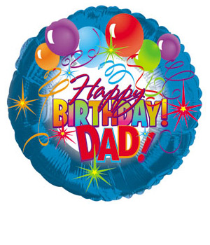 Happy Birthday Dad Balloon [BBDAD] - £12.99 : Flowers By Post